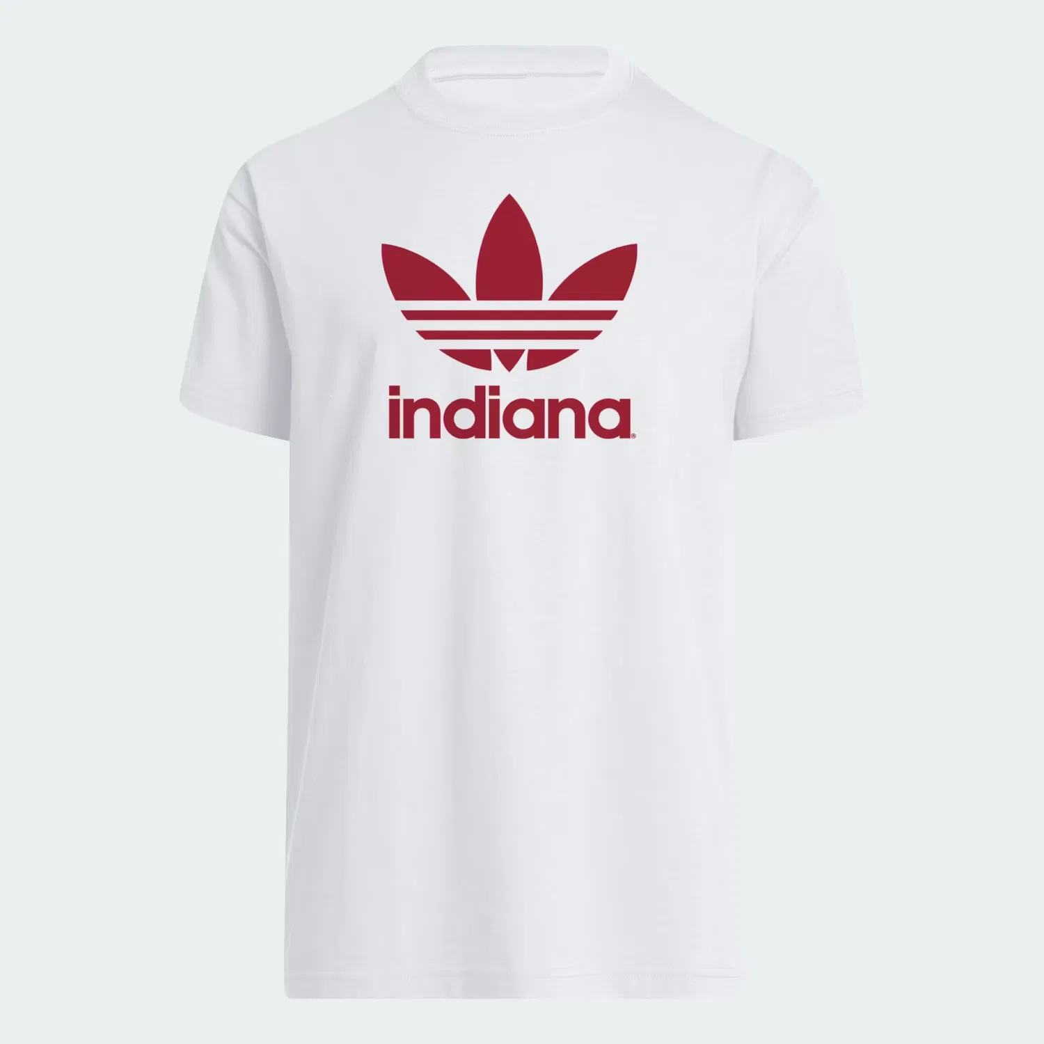 Мужская футболка с принтом Indiana Hoosiers Adidas Originals, белая/мультиколор