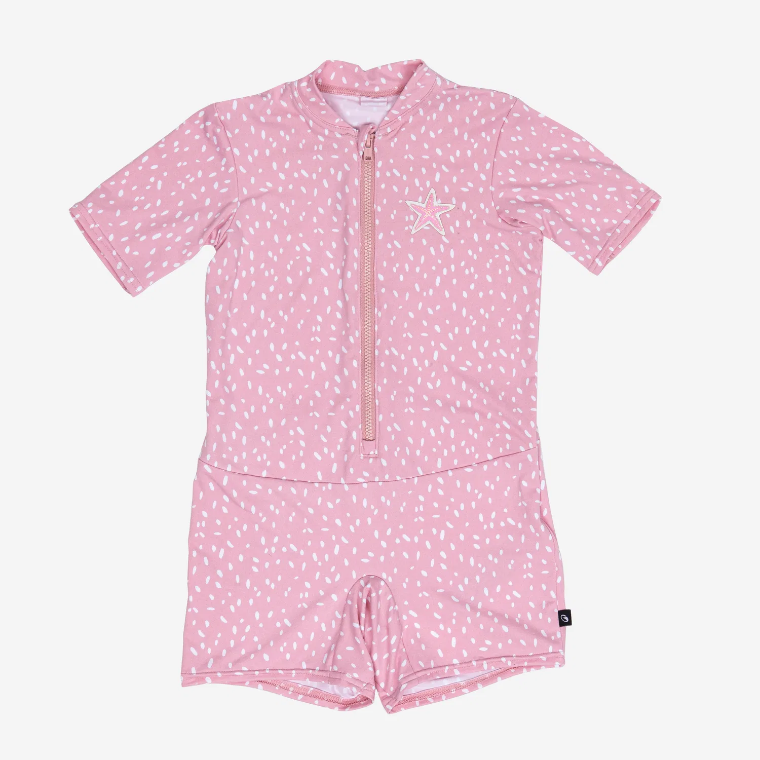 Детский купальник с коротким рукавом Schwimmanzug Baby kurzarm Shorts Decathlon, Blasspink