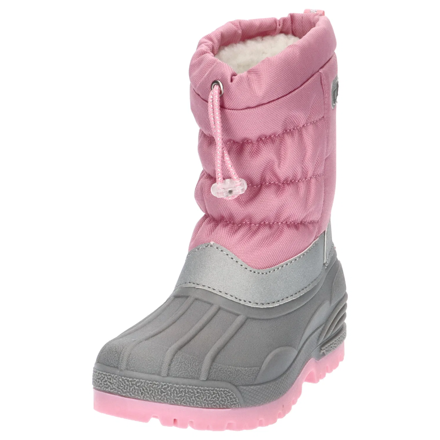 Детские зимние ботинки с высоким голенищем CMP Kids Hanki 3.0 Snow Boots, Rosa Grau Magentapink — фото 4