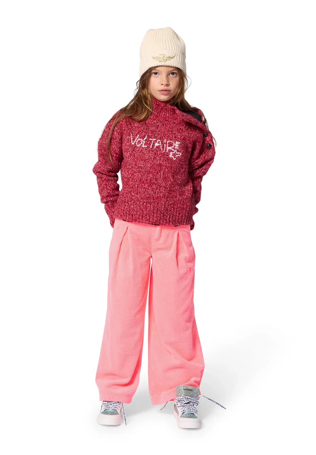 Пуловер - флисовый джемпер Zadig & Voltaire, Crimson
