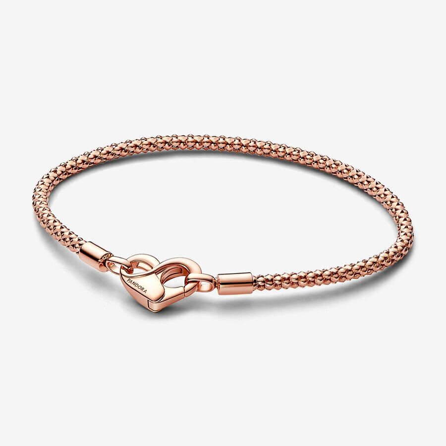 

Браслет Pandora Moments Studded Chain, розовое золото