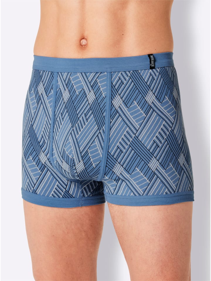 

WITT WEIDEN Короткие трусы среднего синего цвета с принтом