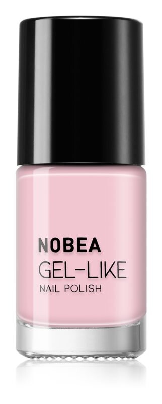 Лак для ногтей с гелевым эффектом NOBEA Day-to-Day, оттенок Baby pink #N49 6 мл — фото 2