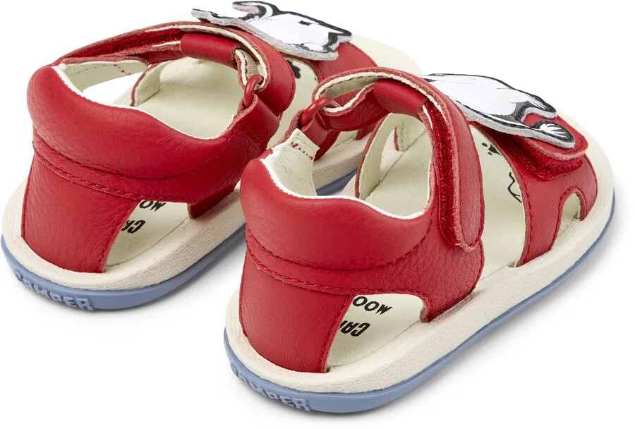Сандалии CAMPER 'Bicho FW Twins' красного цвета — фото 4