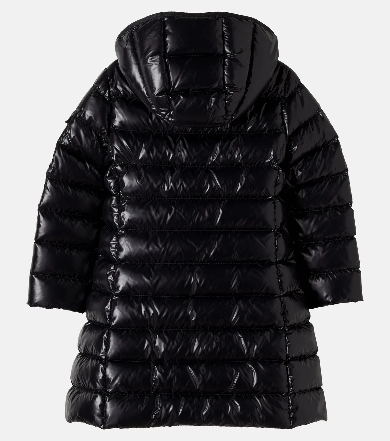 Пальто с пуховым наполнителем Moka Moncler Enfant, черный — фото 2