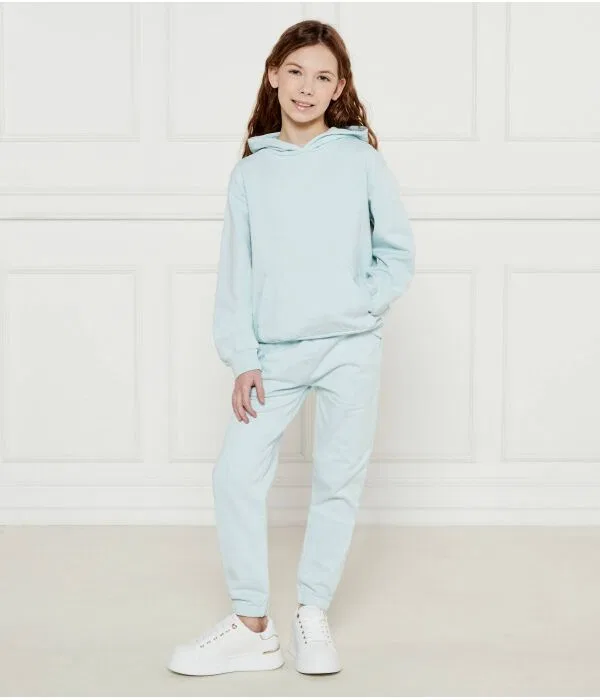 Детское худи для девочек свободного кроя Guess, Azzurro — фото 2
