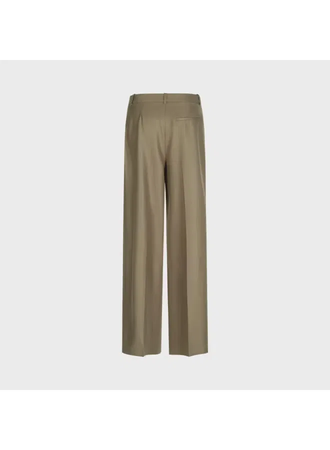 Брюки прямые комфортные Zara, оливковый — фото 3