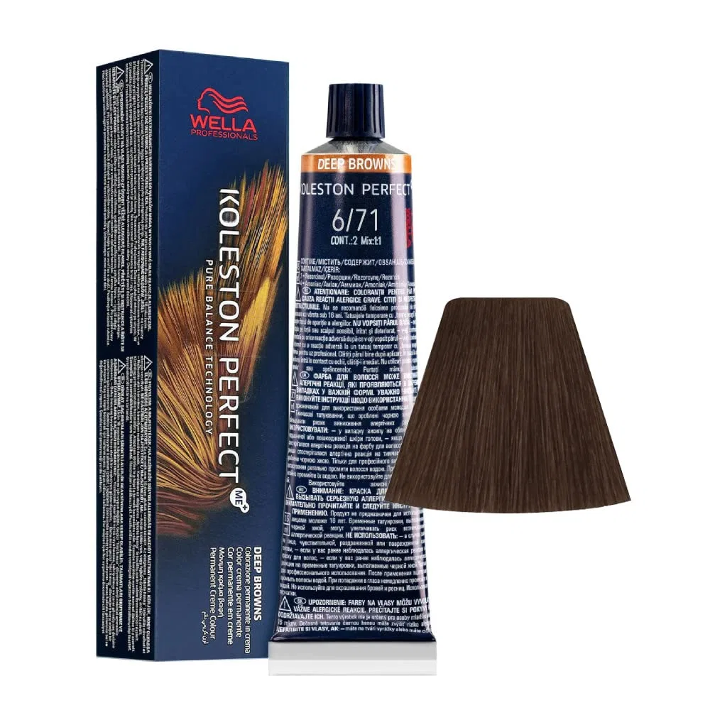 Краска для волос Wella Koleston Perfect Me+ 6/71, 60 мл Wella Professionals