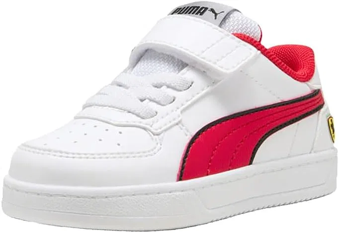 Детские кроссовки для мальчиков с принтом Scuderia Ferrari Caven 2.0 PUMA, White — фото 2