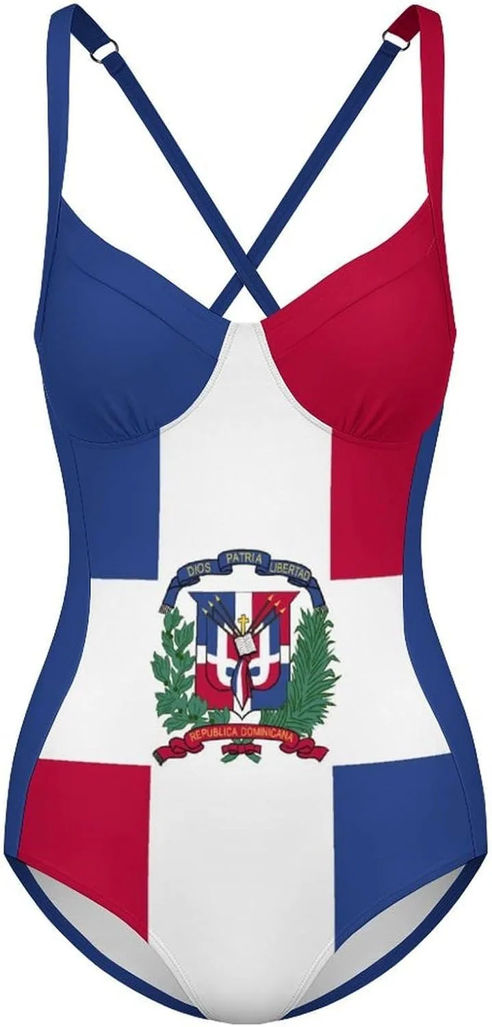 Женский купальник слитный с флагом Джорджии One-Piece, Style-12 — фото 4