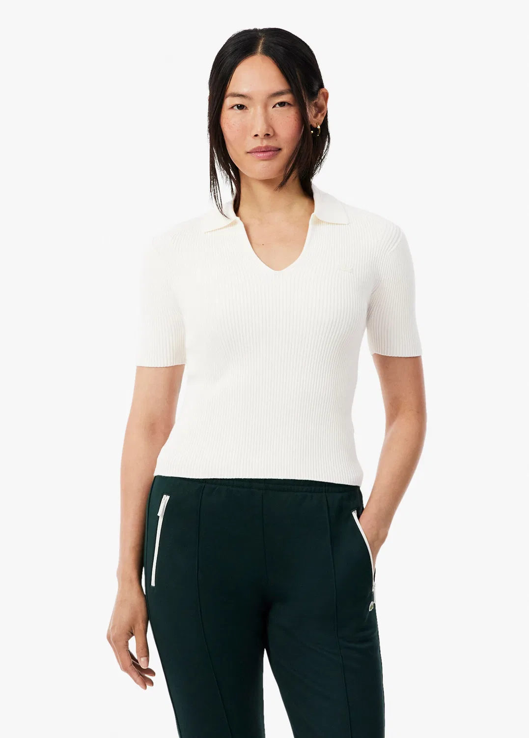 Джемпер Lacoste Beyaz Slim Fit Polo, белый — фото 2