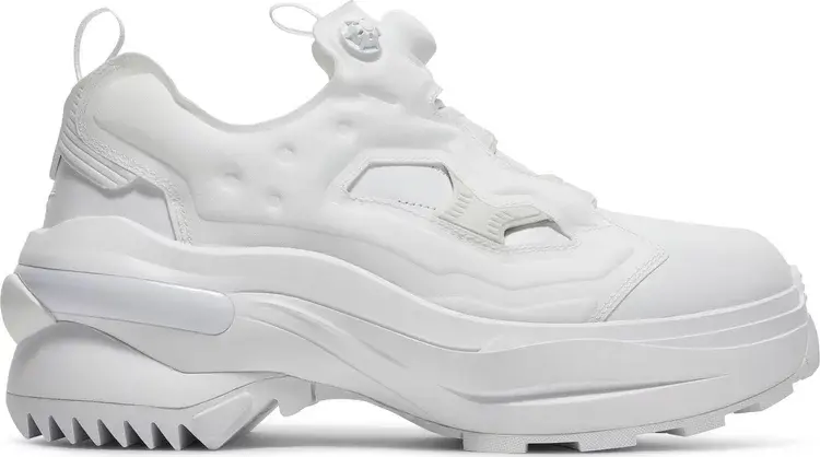 

Кроссовки maison margiela x tabi instapump fury oxford 'white porcelain' Reebok, белый