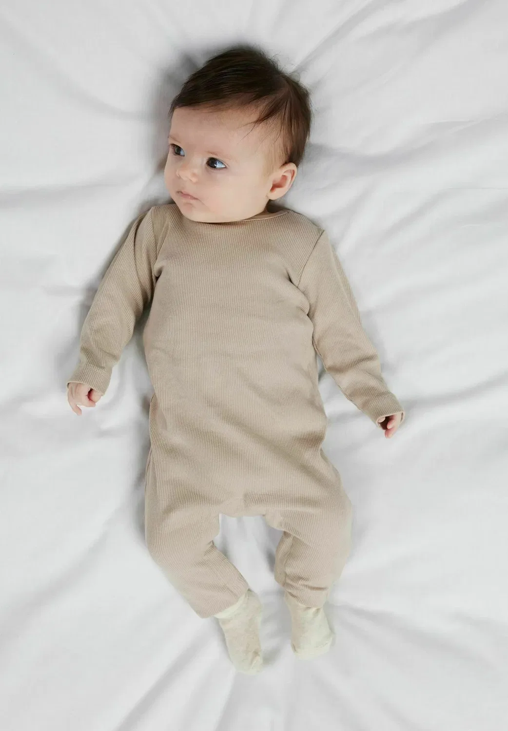 Strampler Rippstrick унисекс - комбинезон Name It, Pure Cashmere