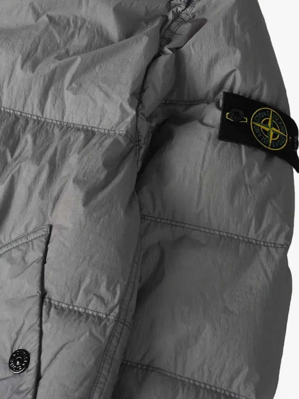 Куртка с капюшоном Crinkle Reps NY Stone Island, серый — фото 3