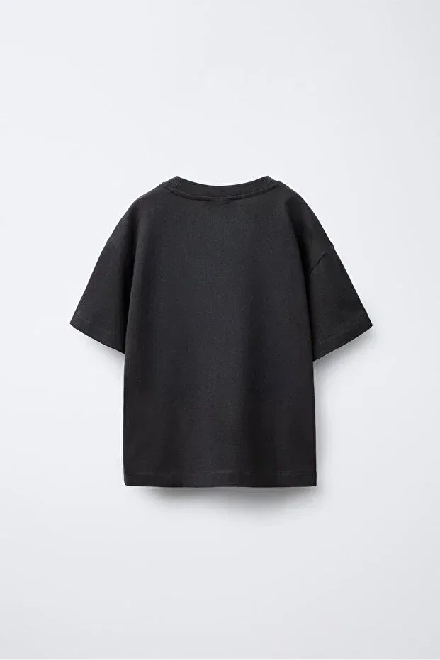 Детская футболка для девочек с принтом Strawberry Fields, The Champ Clothing, Black — фото 2