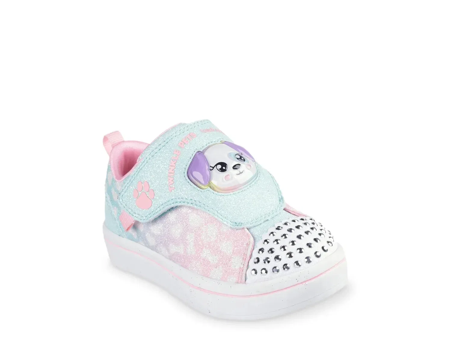 Кроссовки с подсветкой Twinkle Toes Twi-Lites Twinkle Pets Skechers, Light Pink/Mint Green