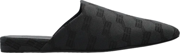 

Кроссовки Balenciaga Cosy BB Mule All Over Logo - Grey Black, серый