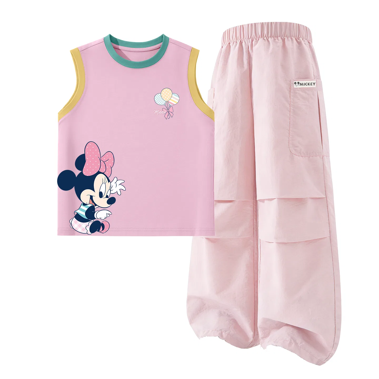 Костюм спортивный детский с принтом, Disney, Blue Pink