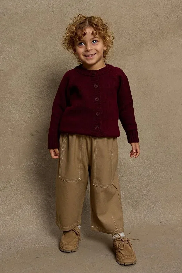 Детский кардиган с длинным рукавом Fahhar Kids, Burgundy