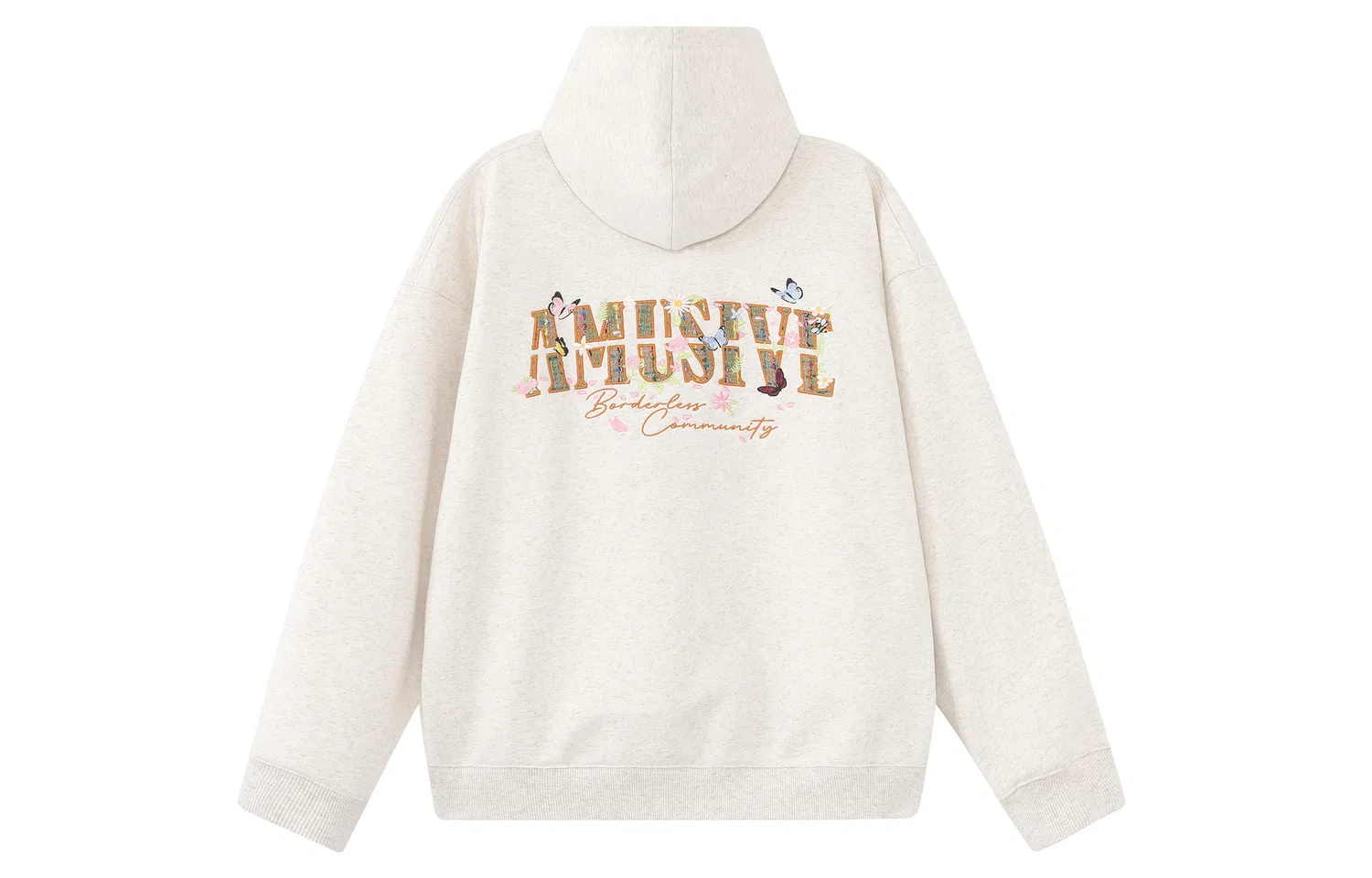 Детское худи с капюшоном, свободный крой, Oat, F426