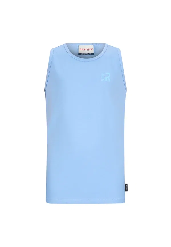 Топ хлопковый Singlets Maurice Retour Jeans, Light Sea