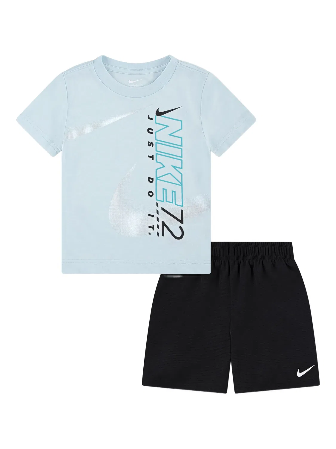 Комплект Rhythm из топа и шортов Nike Kids, черный