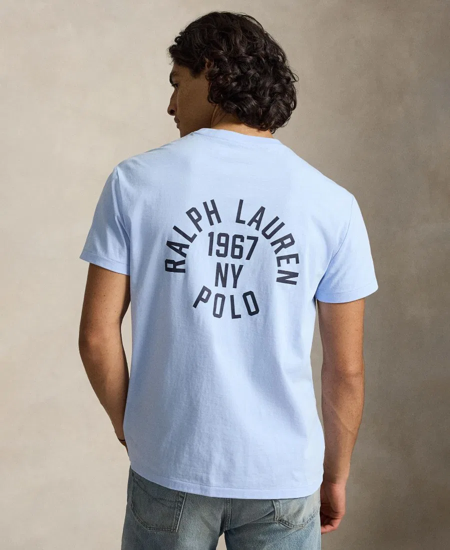 Мужская футболка с принтом Polo Ralph Lauren, Office Blue — фото 4