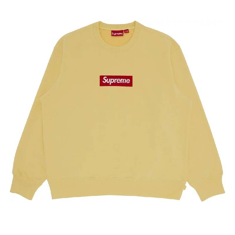 

Толстовка Supreme Box Logo Crewneck, желтый