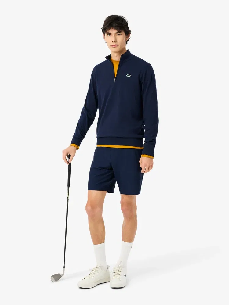 Футболка с длинным рукавом графическая LACOSTE, Orange (Bronze) — фото 4