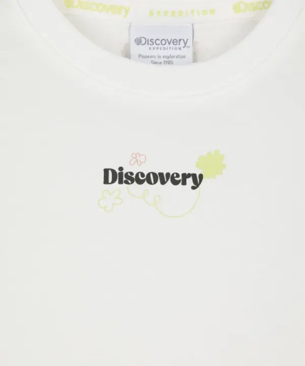 Футболка с логотипом FreshVent, детская, Discovery Expedition Kids, белый — фото 4