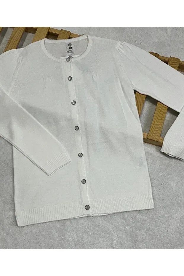 Детский кардиган без рукавов Crispy seasonal cardigan Çitir'S, White
