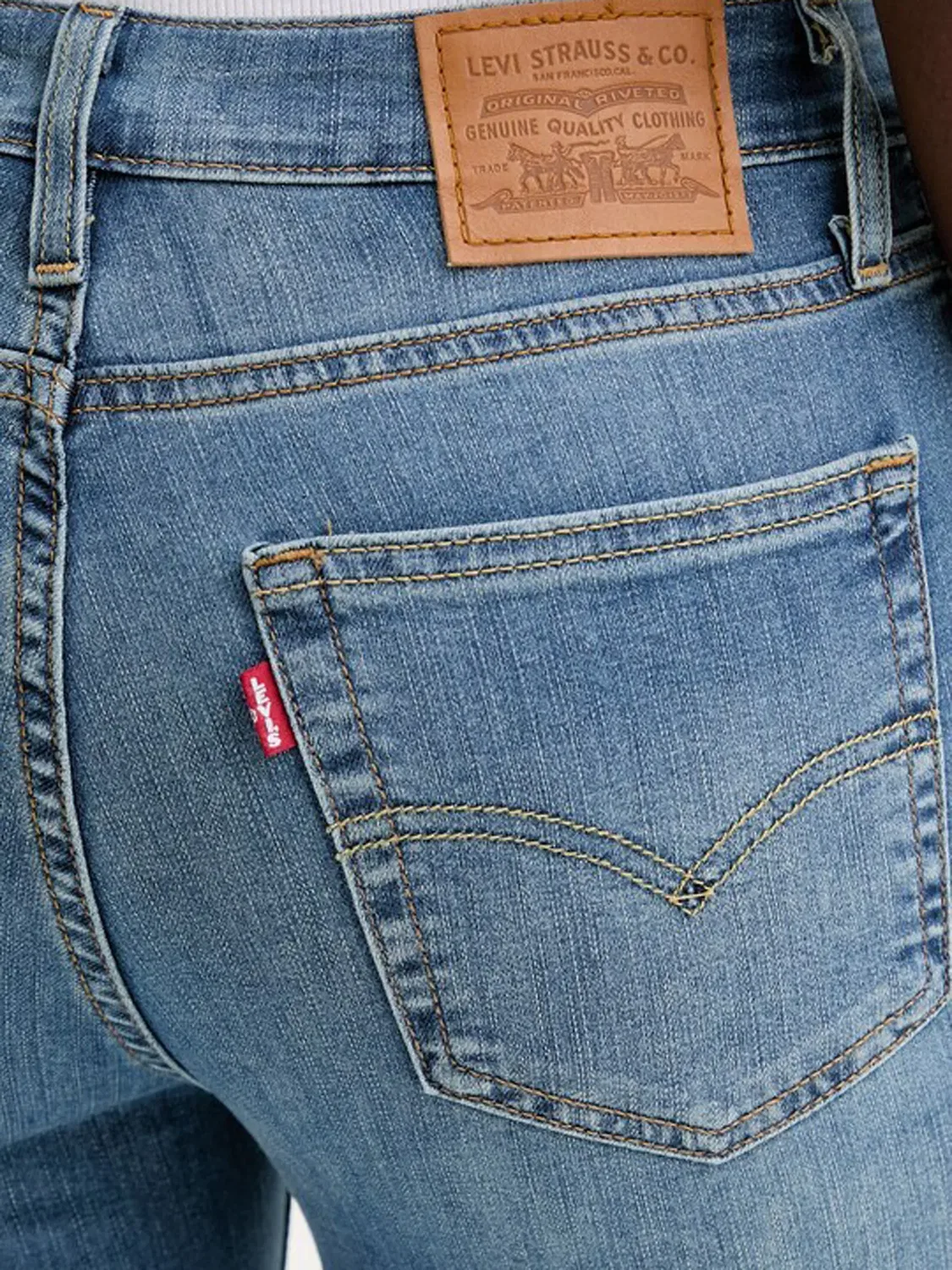 Джинсы-скинни синие Levi's, синий — фото 2