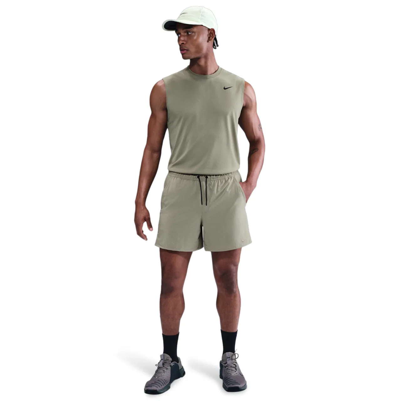 Мужские шорты с технологией Dri-FIT Nike Unlimited 5 Inch Unlined, Light Army/Black/Light Army — фото 3