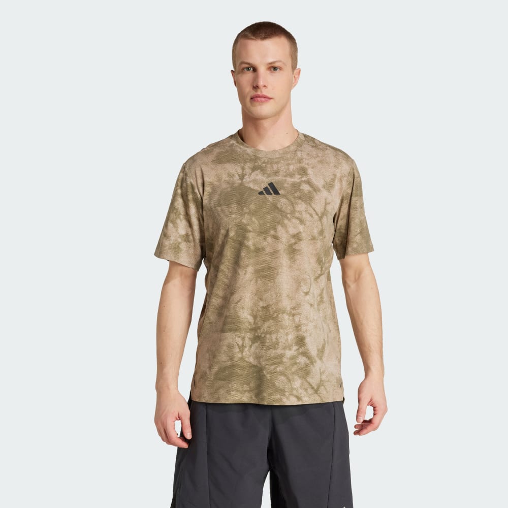 

Спортивная футболка Adidas Power Graphic Tee, цвет Beige/Chalky Brown/Olive Strata