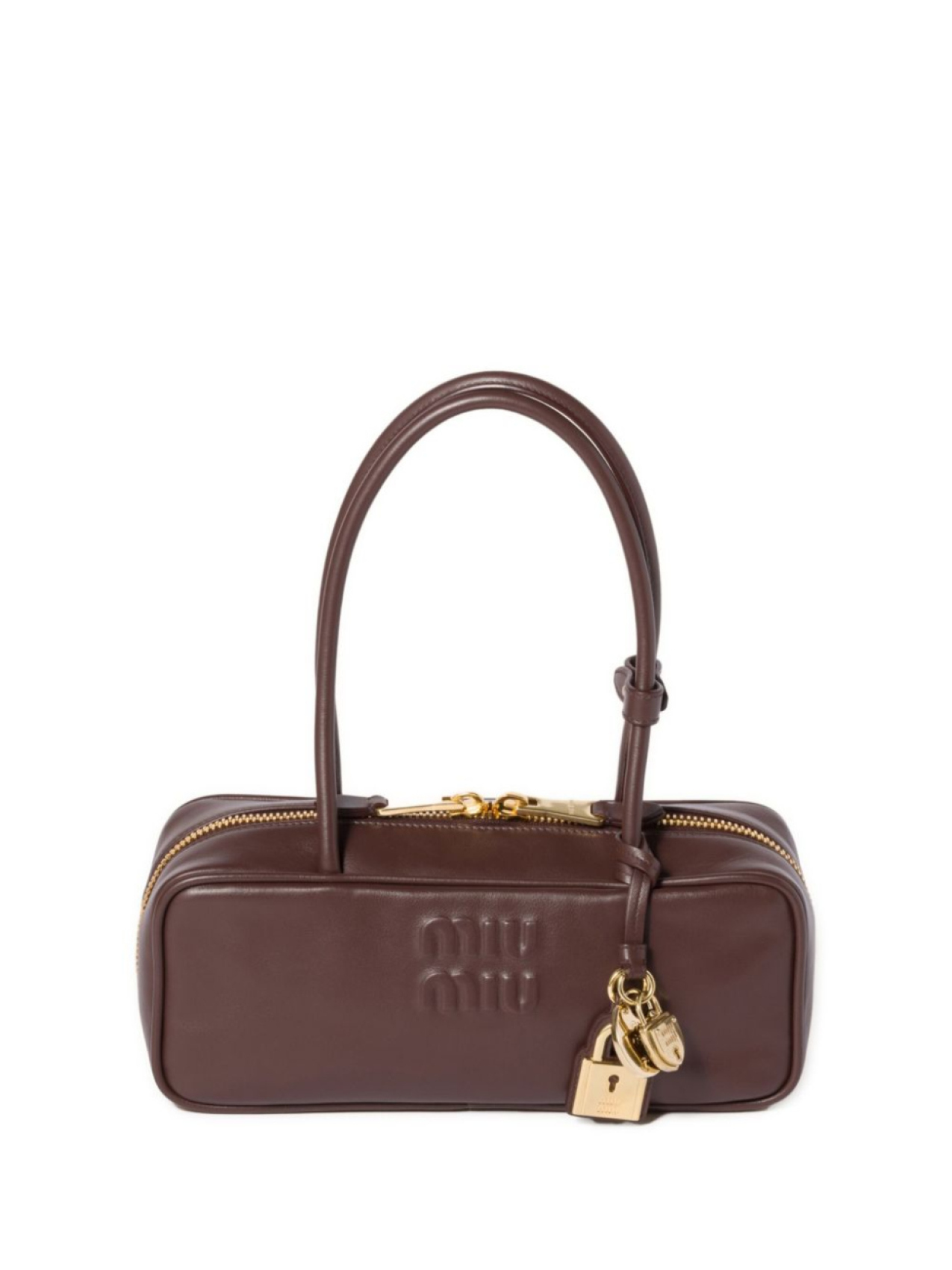 

Miu Miu сумка на плечо Beau, коричневый