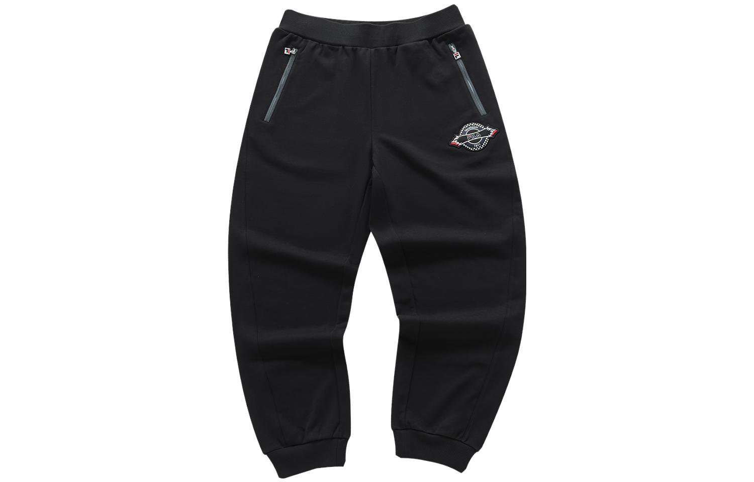 

FILA FUSION Фасетасм вязаные спортивные брюки мужские элегантные черные