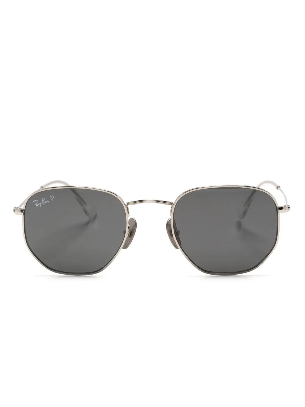 

Солнцезащитные очки RB8148 в шестиугольной оправе Ray-Ban, серебяный