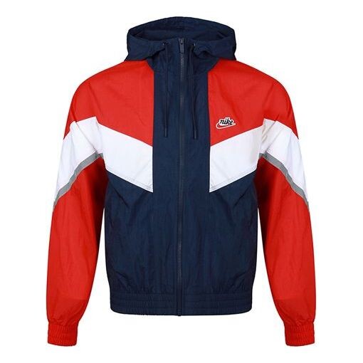 

Куртка Nike Sportswear Windrunner+ hooded Windproof Reflective Jacket Red, красный