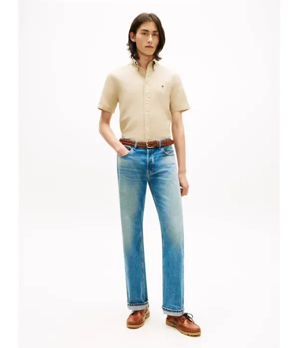Рубашка regular fit Tommy Hilfiger, бежевый — фото 2