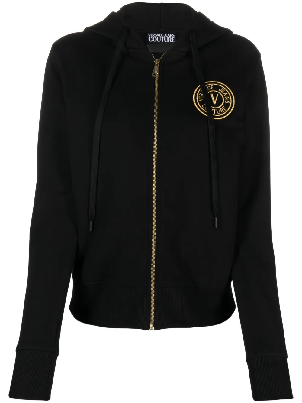 

Худи с нашивкой-логотипом Versace Jeans Couture, черный