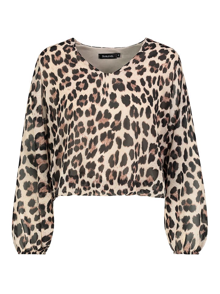 

Блуза Sublevel Bluse, цвет Creme/Schwarz