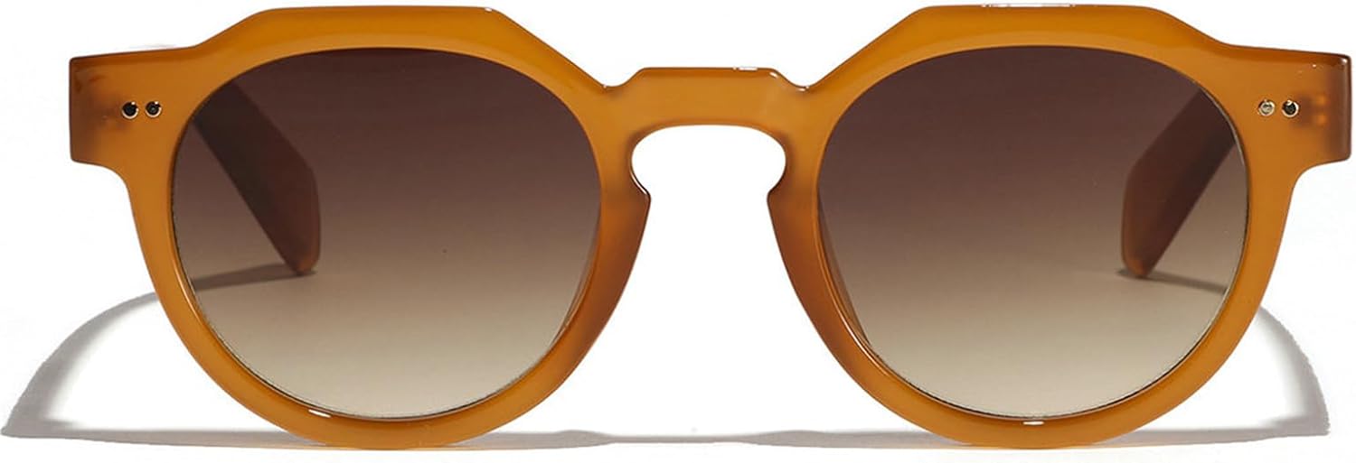 

Солнцезащитные очки Helena Retro Small Square для женщин, модные многоугольные градиентные очки с защитой от УФ-излучения UV400 для мужчин, с заклепками, в стиле панк, для чаепития, C3