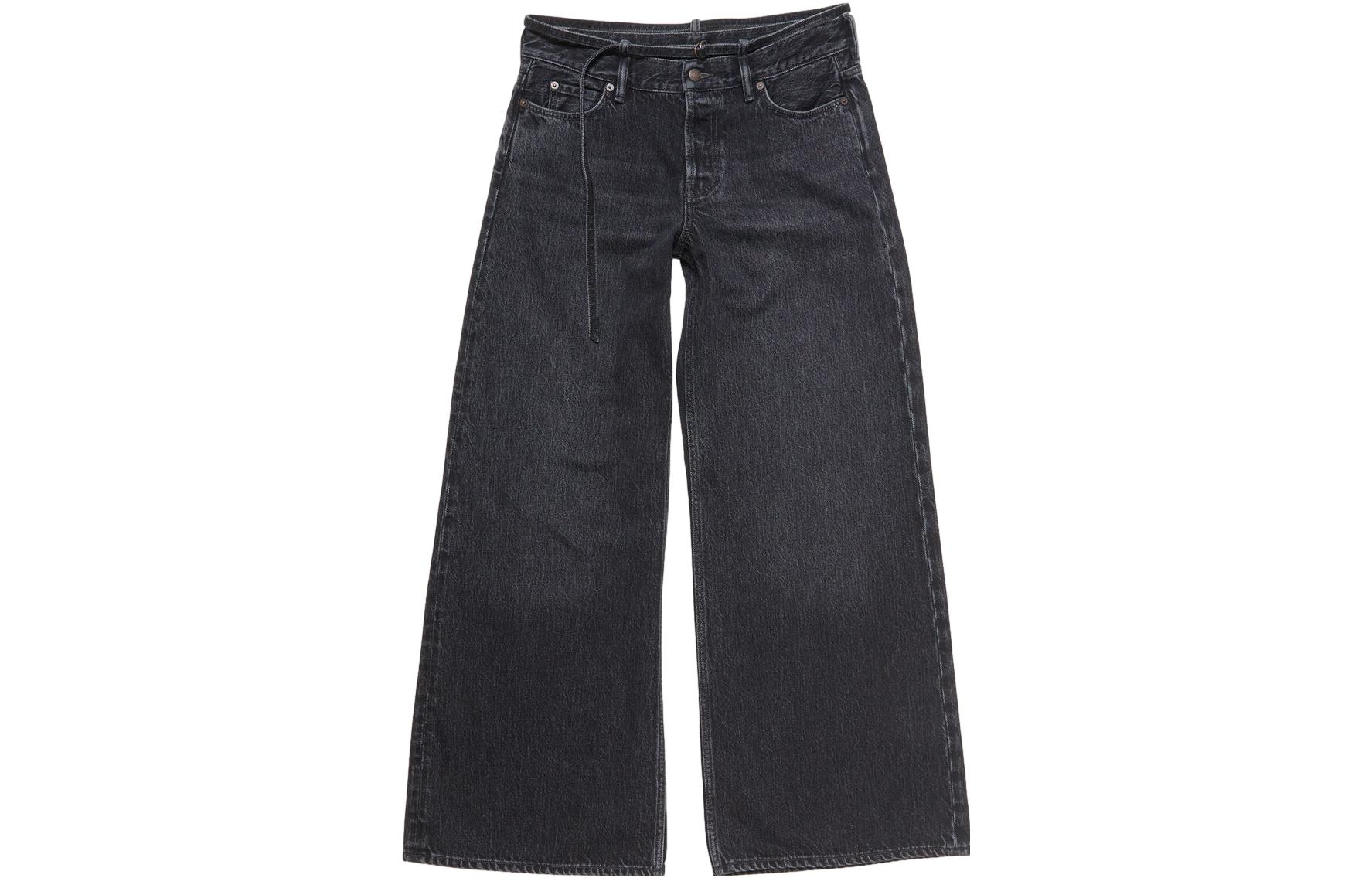 

2004 Низкие джинсы с широкими штанинами Acne Studios, черный