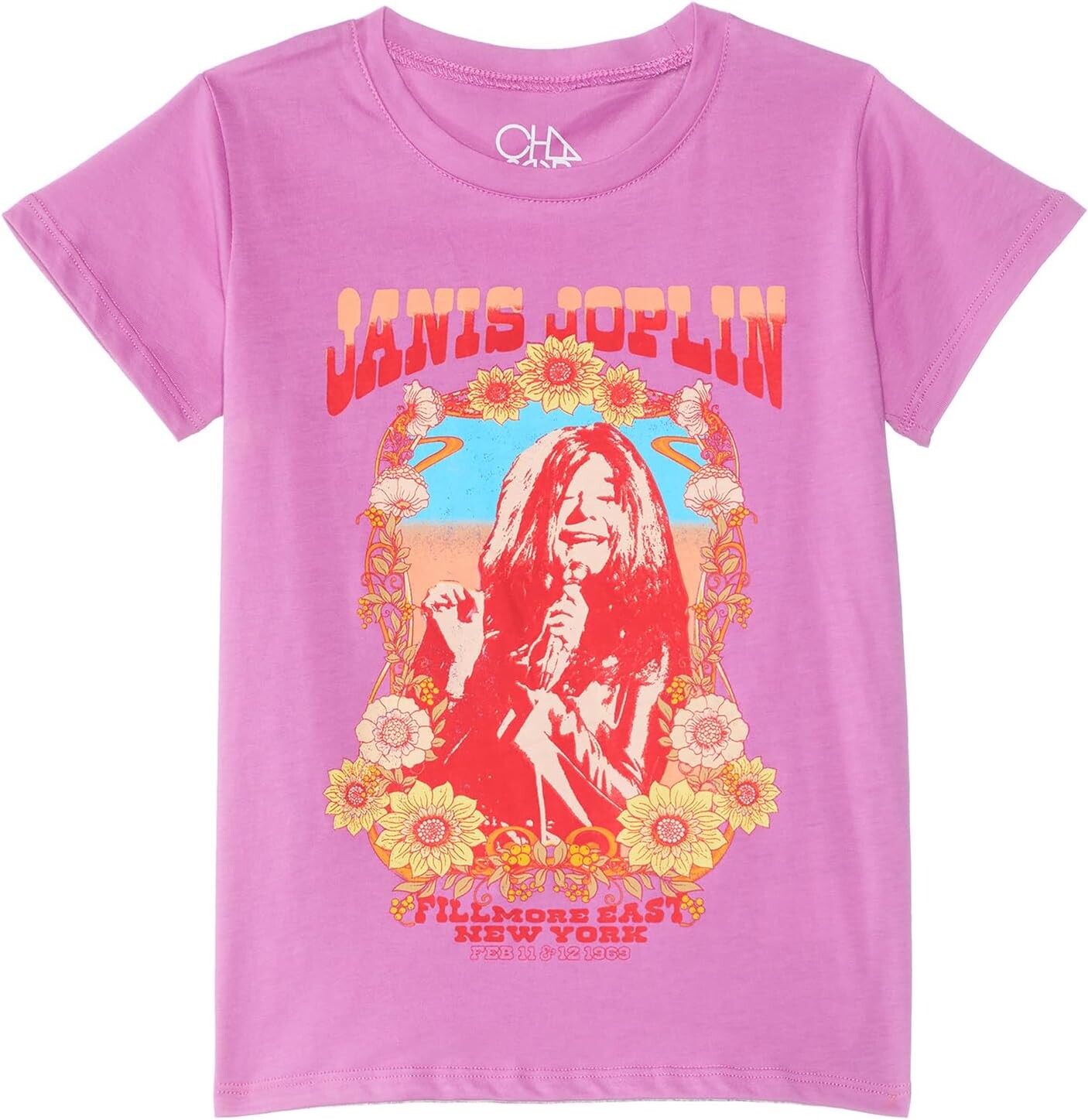 

Футболка Chaser Kids Janis Joplin - New York 1969 Tee, цвет Mulberry