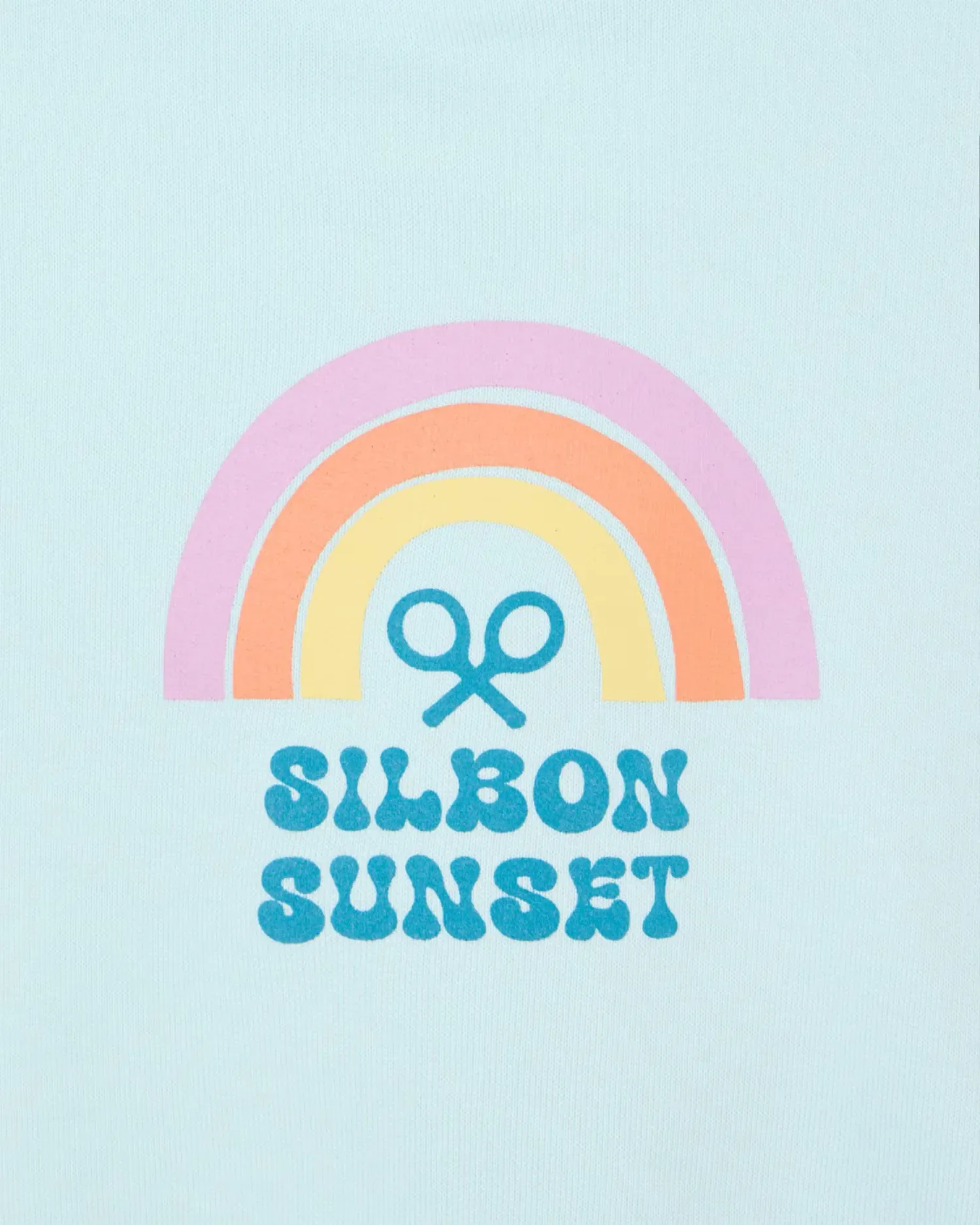 Silbon Детская свитшот с капюшоном Sunset голубой — фото 2