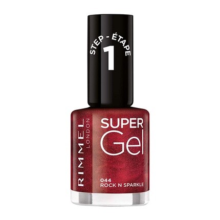 

Лак для ногтей London Supergel — 044 Rock N Sparkle Dark Red, Rimmel