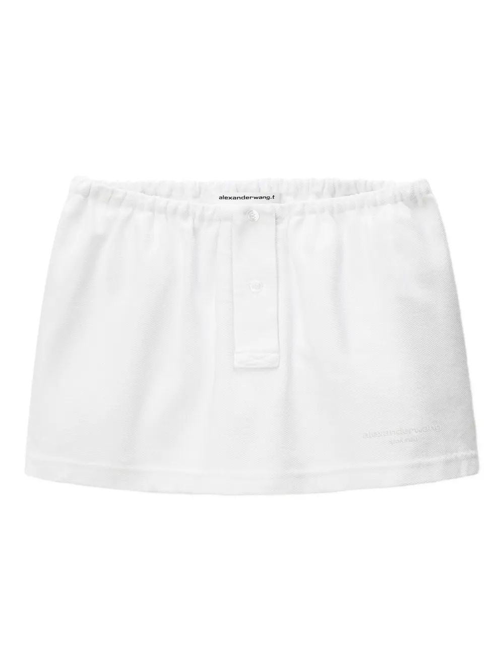 

Юбка с резинкой на талии и пуговицами Alexander Wang, белый
