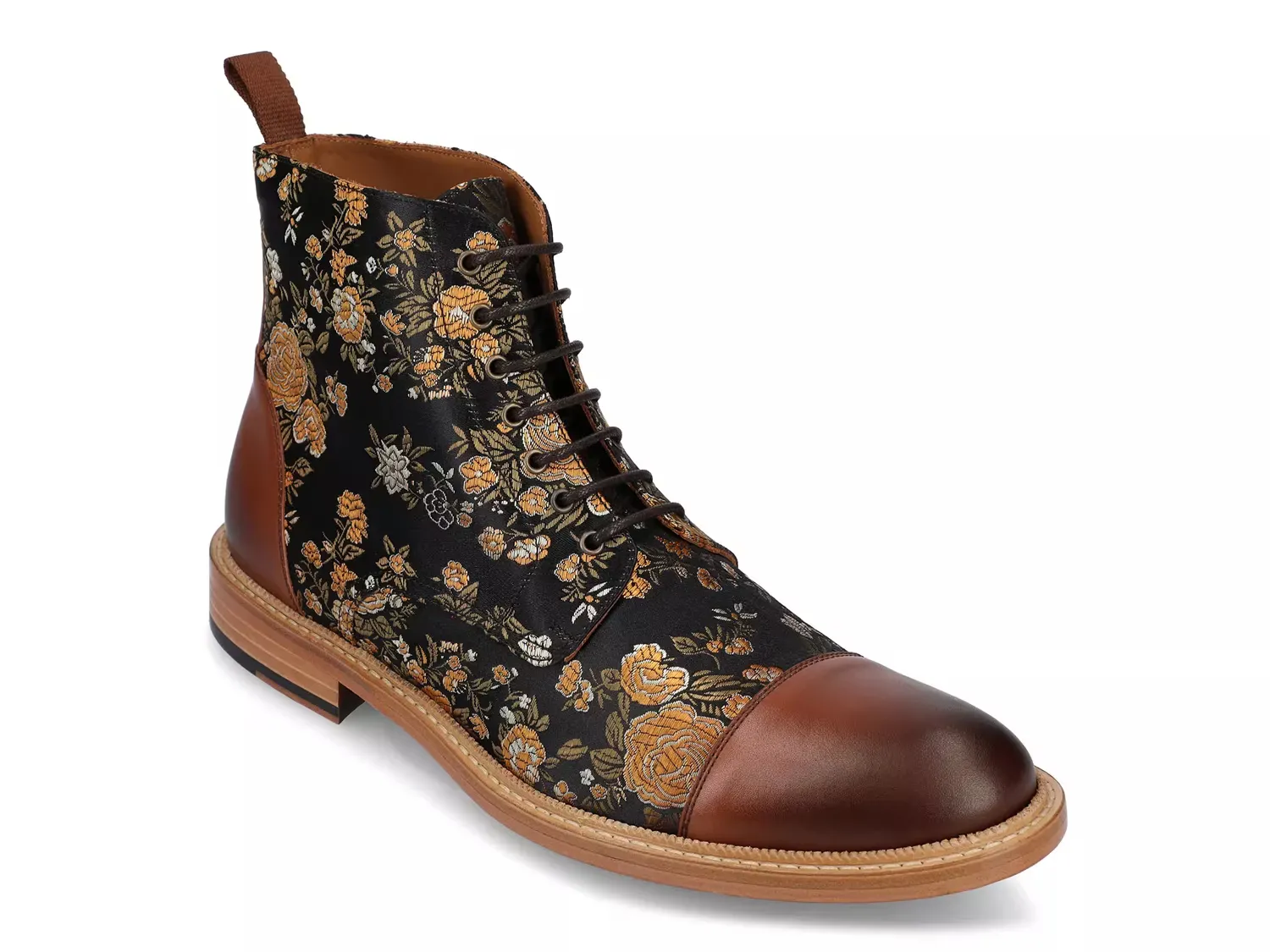 

Ботинки Jack Cap Toe Taft, Eden Brown/Black Floral Satin/Leather