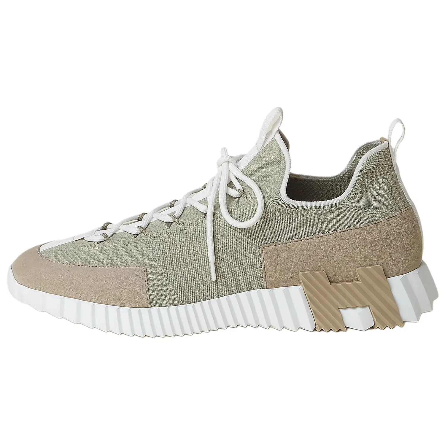 

HERMES Lift Low top Casual Shoes 4cm Men's Green