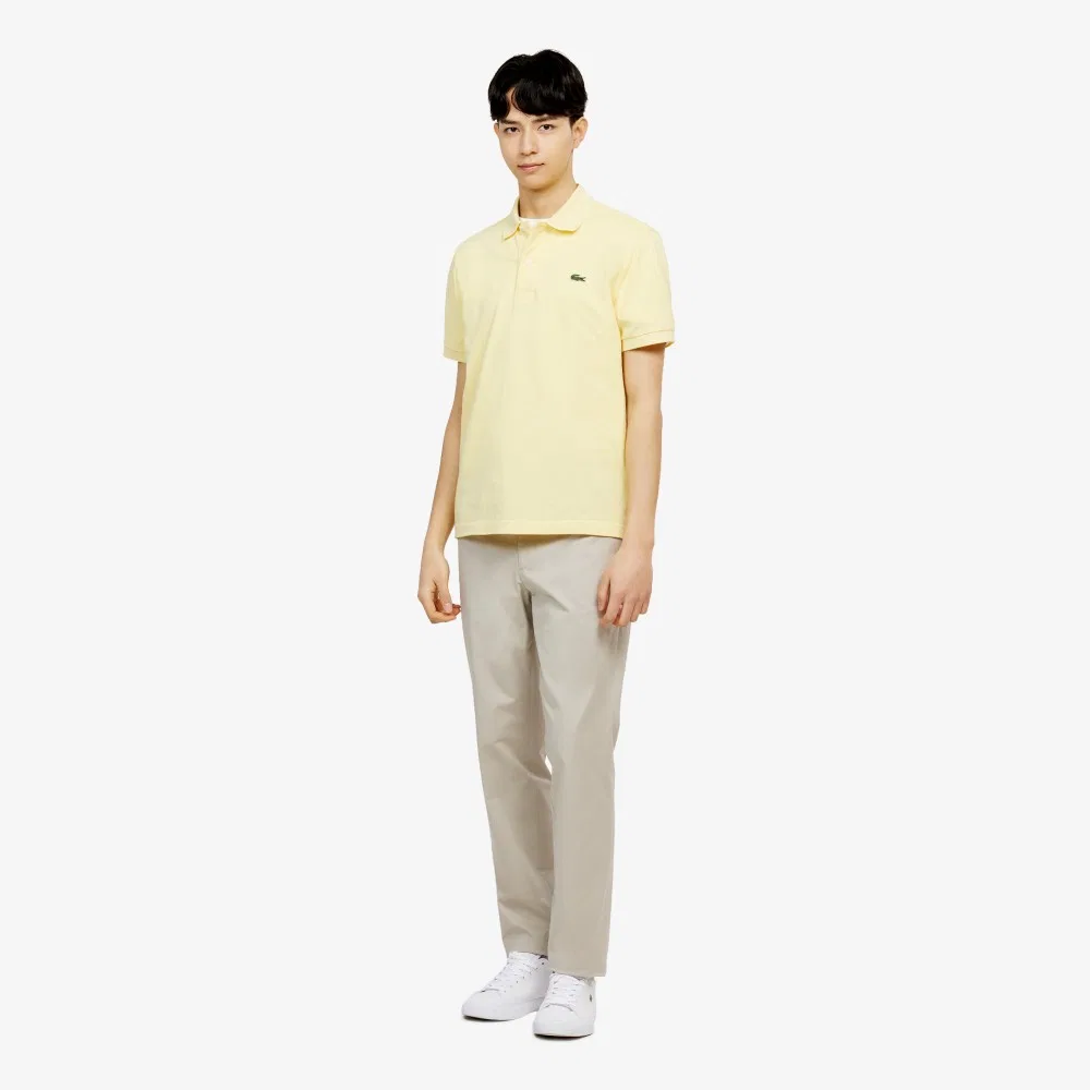 Мужские зауженные чиносы бежевые от Lacoste — фото 4